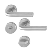 Дръжка за сервизна брава Hoppe с розетка  сребро, Essen - product - 068 HOP 159