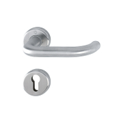 Дръжка за секретна брава Hoppe с розетка  сребро, Baden - product - 068 HOP 161