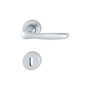 Дръжка за обикновена брава Hoppe с розетка  сребро, Milano - product - 068 HOP 163