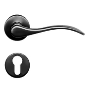 Дръжка за секретна брава Metal с розетка  черен никел, Valencia - product - 068 ILG 679