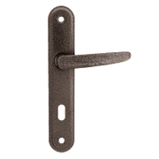 Дръжка за обикновена брава Metal с шилд   шагрен, 70 мм, Mirela 2 - product - 068 ILG 775