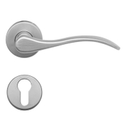 Дръжка за секретна брава Metal с розетка  сатен, Valencia - product - 068 ILG 878