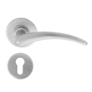 Дръжка за секретна брава Metal реверсивна с розетка  сатен, Dolphin - product - 068 ILG1053