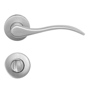 Дръжка за сервизна брава Metal с розетка  сатен хром, Valencia - product - 068 ILG1129