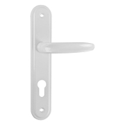 Дръжка за секретна брава Metal с шилд  бяла, 220х40 мм, 70 мм, Mirela 2 - product - 068 ILG1144