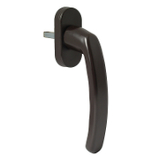 Дръжка за брава на прозорец Metal-Plast за алуминиева и PVC дограма  кафява - product - 068 KAR1184