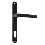 Дръжка за секретна брава Akpen с шилд  кафява, 85 мм, AK055 - product - 068 KAR1208