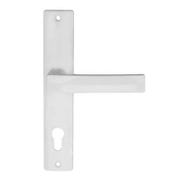 Дръжка за секретна брава Sonico с шилд  бяла, 200х40 мм, 70 мм, Preslav - product - 068 SNK 100