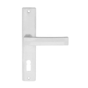 Дръжка за обикновена брава Sonico с шилд   бяла, 70 мм, Preslav - product - 068 SNK 102