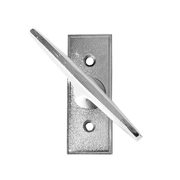 Дръжка за брава на прозорец Metal мартинка с шилд  80х30 мм, никел, Mirela 1 - product - 068 SNK 254