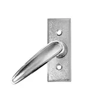 Дръжка за брава на прозорец Metal оливка с шилд  80х30 мм, никел, Mirela 1