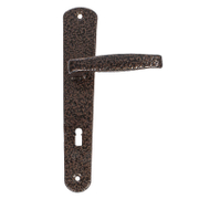 Дръжка за обикновена брава Sonico с шилд   шагрен, 232 мм, 90 мм, Classico - product - 068 SNK 785