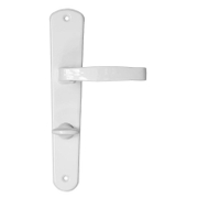 Дръжка за сервизна брава Sonico с шилд  бяла, 232 мм, 70 мм, Classico - product - 068 SNK 789