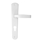 Дръжка за секретна брава Sonico с шилд  бяла, 232 мм, 90 мм, Classico - product - 068 SNK 780