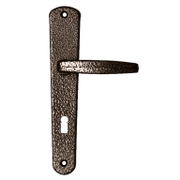 Дръжка за обикновена брава Sonico с шилд   шагрен, 232 мм, 70 мм, Classico - product - 068 SNK 782