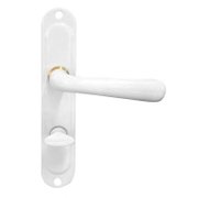 Дръжка за сервизна брава Sonico реверсивна с шилд  бяла, 220х40 мм, 70 мм, Sofia - product - 068 SNK 814