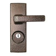 Дръжка за секретна брава Codkey с шилд  шагрен, 228 мм, 72 мм, Classic 5001 - product - 068 SNK 836