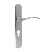 Дръжка за секретна брава Metal реверсивна с шилд  сатен, 240х40 мм, 70 мм, Elegant - product - 068 SNK 968