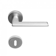 Дръжка за обикновена брава Sonico реверсивна с розетка  сатен, Varna - product - 068 SNK1025