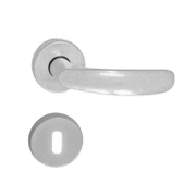 Дръжка за обикновена брава Sonico реверсивна с розетка  бяла, Silistra - product - 068 SNK1031