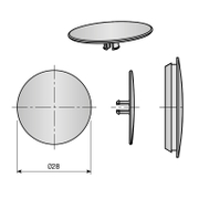 Капачка Indaux за мебелна сглобка  ф 28 мм - product - 068 TEK 1169