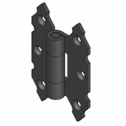Панта Рустик Amig черен обков  90x60x3 мм, черна мат, 9010 - product - 068 TEK 128