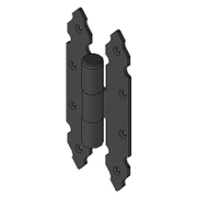 Панта Рустик Amig черен обков разглобяема 200x90x4 мм, черна мат, 9110 - product - 068 TEK 129