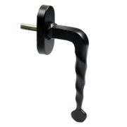 Дръжка за брава на прозорец Amig Рустик черна мат  122х56.5 мм, черен мат, 115 - product - 068 TEK 706