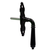 Дръжка за брава на прозорец Amig Рустик черна мат  100х22 мм, черна мат, 122 - product - 068 TEK 707