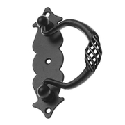 Дръжка за врата Amig рустик  100x31 мм, черна, 1006 - product - 068 TEK 716