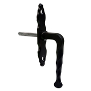 Дръжка за брава на прозорец Amig Рустик черна мат  100х22 мм, черен мат, 121 - product - 068 TEK 730