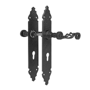 Дръжка за врата Amig с шилд без ключ  280х45 мм, черна, 102PB - product - 068 TEK 863