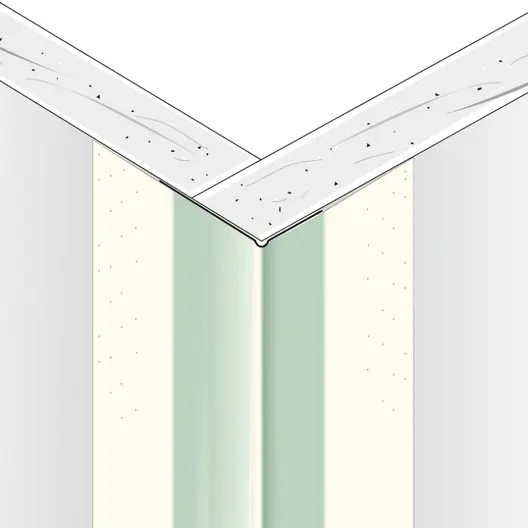 Профил ъглов за шпакловка Knauf поцинкован външен, с хартия 90 °, 3 м, Sheetrock Dallas