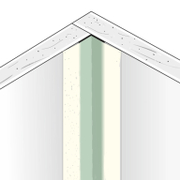 Профил ъглов за шпакловка Knauf поцинкован вътрешен, с хартия 90 °, 3 м, Sheetrock Las Vegas - product - 068 UNG1125