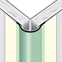 Профил ъглов за шпакловка Knauf поцинкован овален външен, с хартия 90 °, 3.05 м, Santa Fe