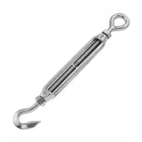 Обтегач за въжета Inox Mare неръждаем  ухо-кука, M5x90x145 мм, 40 кг
