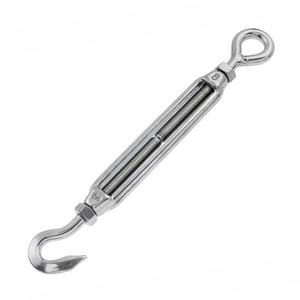 Обтегач за въжета Inox Mare ухо-кука M5x90x145 мм, A4, 40 кг