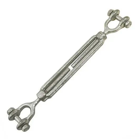 Обтегач за въжета QD Rigging China  вилка-вилка, 1770 кг, M20x410x550 мм, DIN 1480