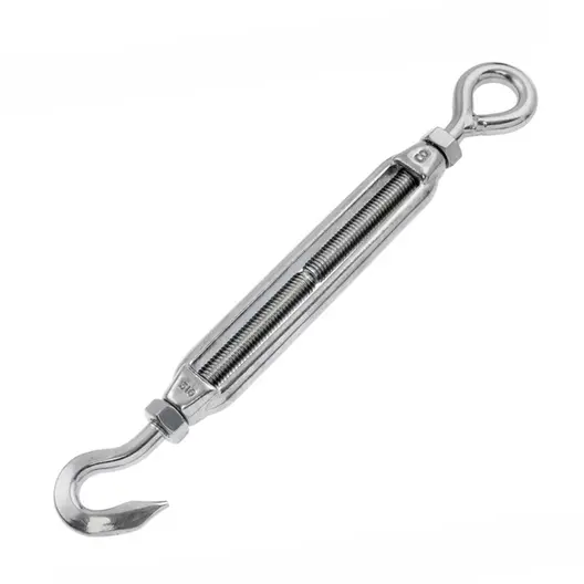 Обтегач за въжета Inox Mare неръждаем  ухо-кука, M16x250x580 мм, 600 кг