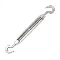 Обтегач за въжета QD Rigging China  кука-кука, 410 кг, M8x165x225 мм, DIN 1480
