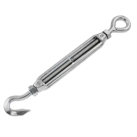 Обтегач за въжета Inox Mare неръждаем  ухо-кука, M20x300 мм, 900 кг