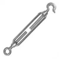 Обтегач за въжета QD Rigging China  ухо-кука, 50 кг, M5x110x145 мм
