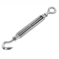 Обтегач за въжета Inox Mare неръждаем  ухо-кука, M6x110x230 мм, 80 кг