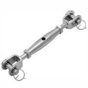 Обтегач за въжета QD Rigging China тръбен  вилка-вилка, 1000 кг, M12x310x410 мм - product - 069 VAD 020