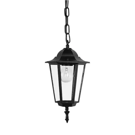 Лампа градинска 2R тип фенер висяща  60 W, 230 V, черна, Pacific Small 04