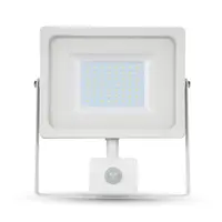 LED прожектор V-TAC със сензор за движение  20 W, 230 V, 6400 K, бял, VT-20-S