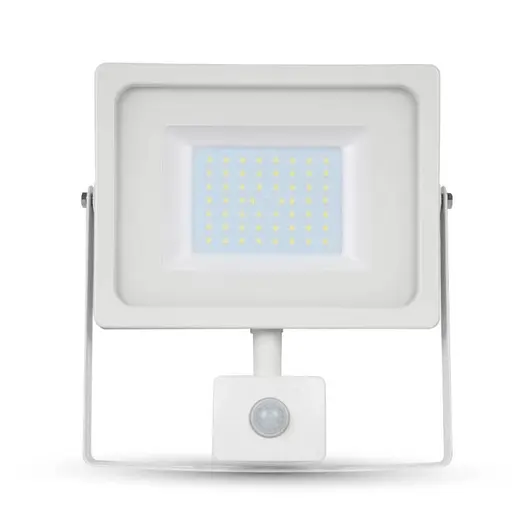 LED прожектор V-TAC със сензор за движение  20 W, 230 V, 6400 K, бял, VT-20-S