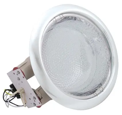 Тяло за луничка Horoz стационарно за вграждане  230 V, E27, бяло