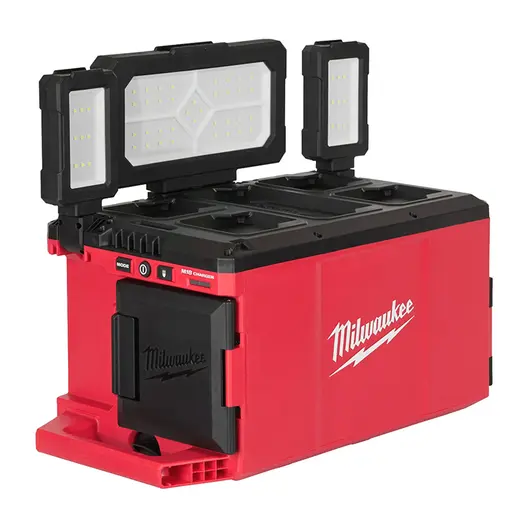 LED прожектор Milwaukee акумулаторен със стойка  без батерия и зарядно, 18 V, 230 V, 4000 K, M18 POALC-0