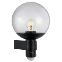 Фасадна лампа със сензор Steinel  60 W, E27, черна, 230 V, L 400 S SW
